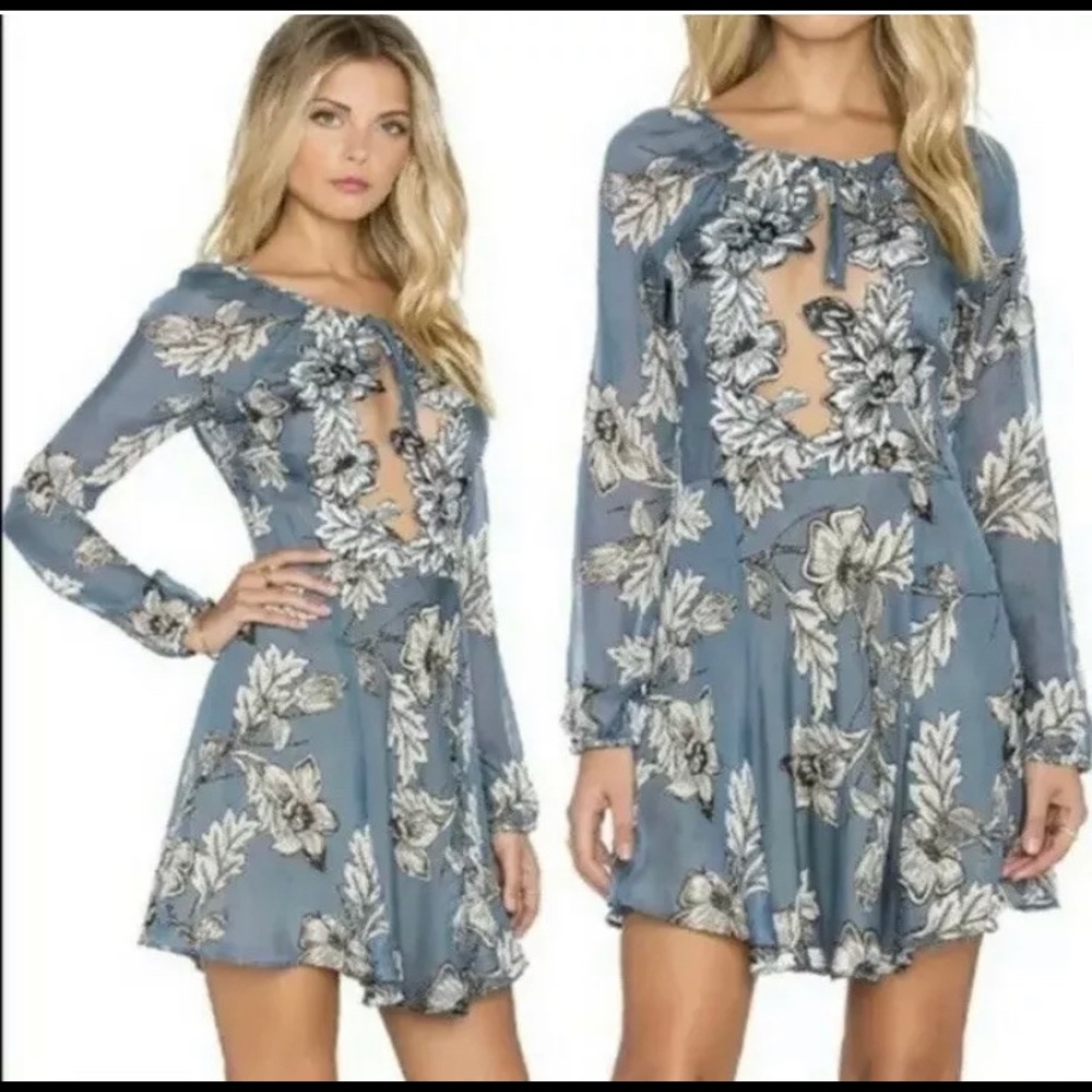 For Love and Lemons Sierra Mesh Long-sleeve Dress!